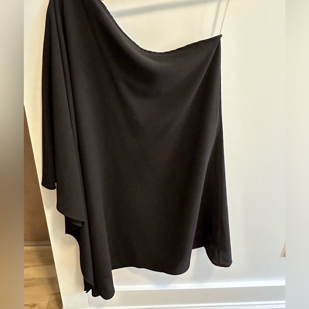 Off the shoulder black dress